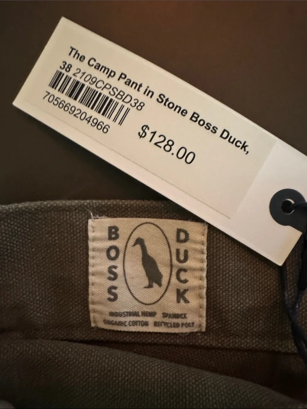 Taylor Stitch Olive Green Canvas Chinos - Picture 2 of 6